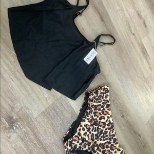 12Crazy - 2-Piece Swimsuit - Flowy Top & High Waisted Bottoms - Ladies Size 3XL